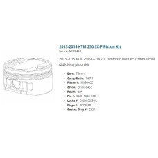 KTM 250 SX-F CP Piston kit 2013-2015 14.7:1 Husqvarna FC250